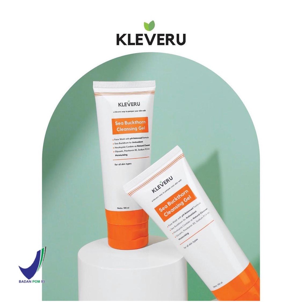 Jual KLEVERU Sea Buckthorn Cleansing Gel ( Face Wash ) KLEVERU Sea