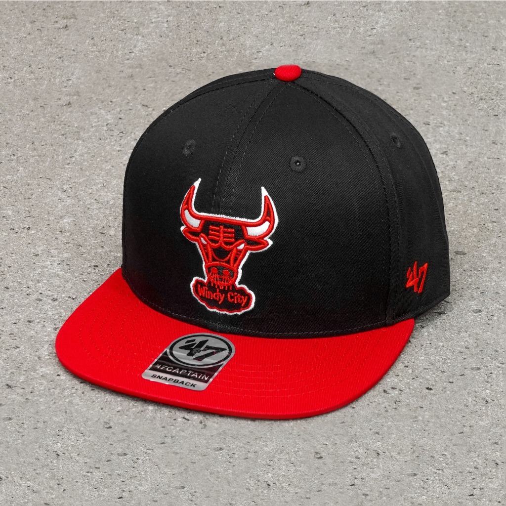 Topi Bulls Baseball Pria Topi NBA Import Mirror ORI