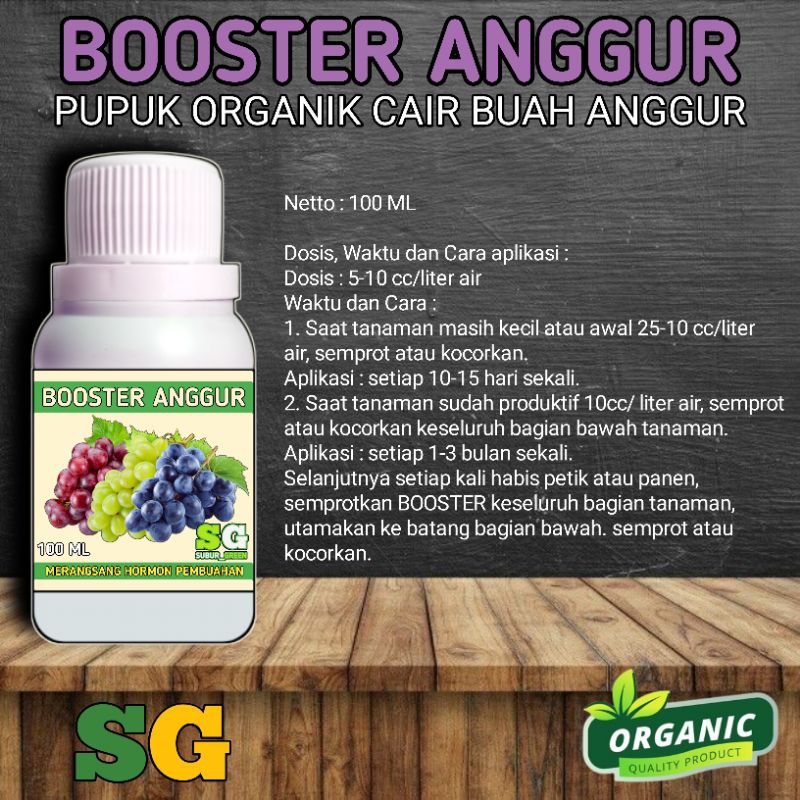 Jual PUPUK BOOSTER ANGGUR cair pelebat buah nutrisi untuk buah anti ...