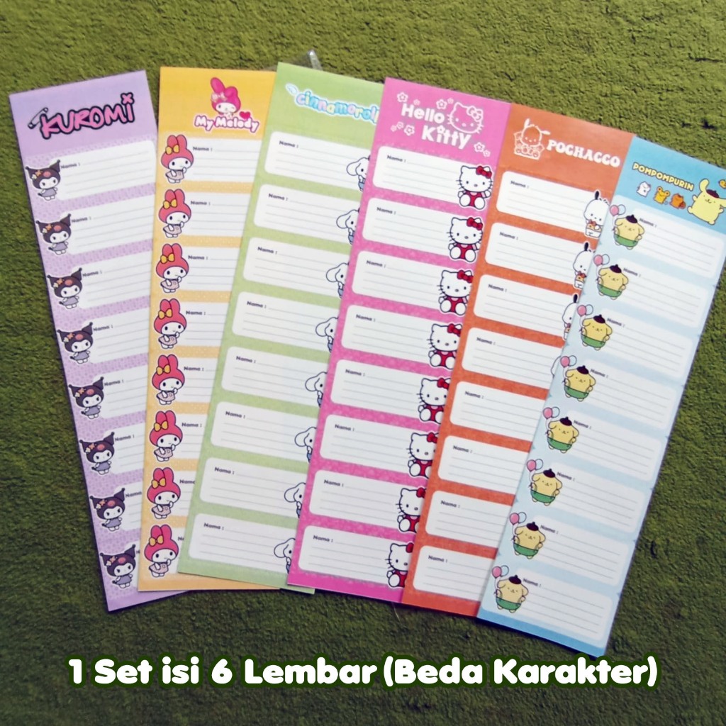 Jual STIKER NAMA STIKER HVS CUTTING STICKER BISA DITULIS PAKAI PENA ...