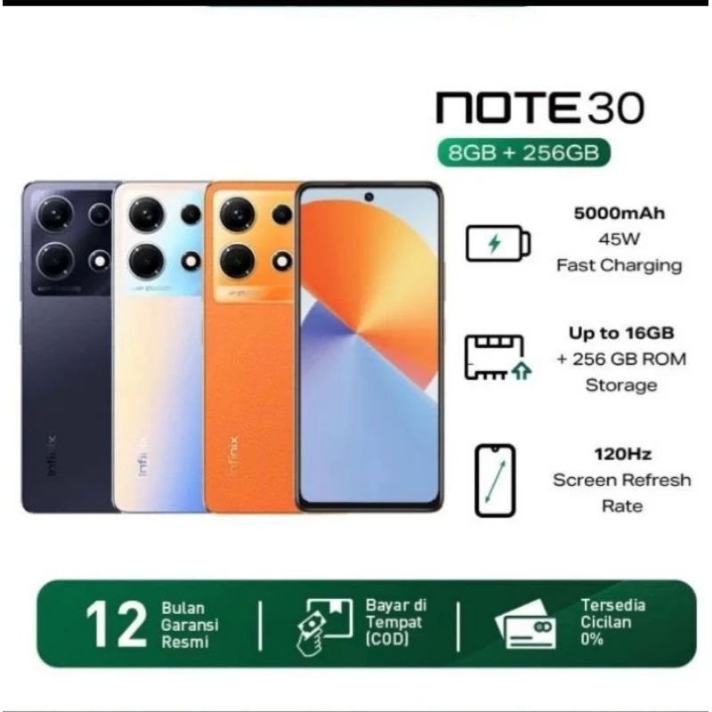 Jual Infinix Note 30 8/256GB - Up to 16GB Extended RAM - Helio G99 - 6. ...