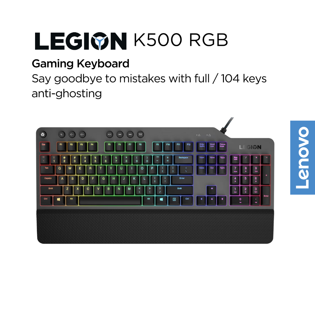 Lenovo k500 outlet RGB mechanical gaming keyboard