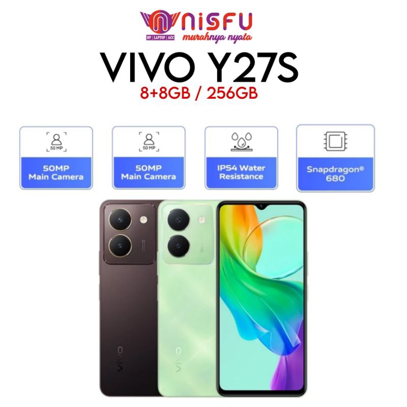 Jual VIVO Y27S 8+8GB / 256GB - SNAPDRAGON 680 - 50MP KAMERA - 5000 MAH ...