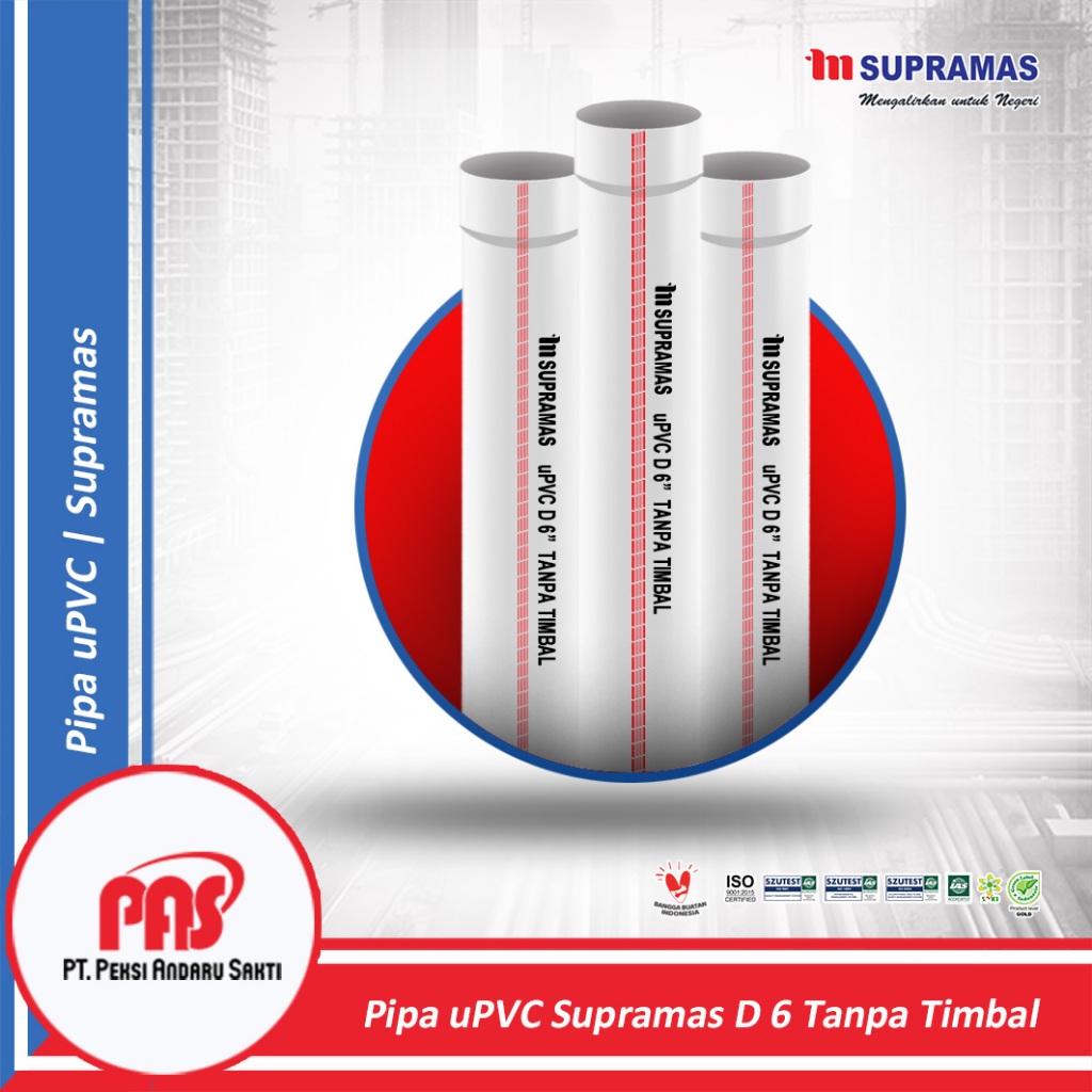 Jual Pipa uPVC D 6 Supramas Tanpa Timbal | Shopee Indonesia