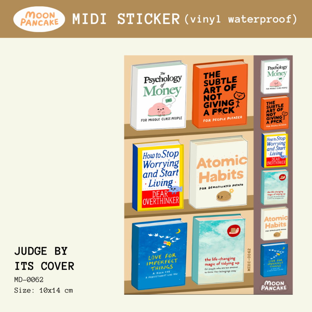 Jual Moon Pancake Midi Sticker - Judge by Its Cover | Shopee Indonesia