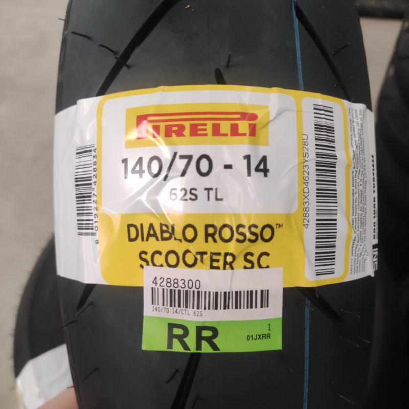 Jual Ban Pirelli Diablo Rosso Scooter SC 140/70 ring 14 untuk aerox ...