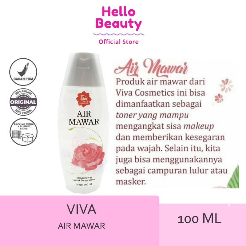 Jual Viva Air Mawar 100 mL | Rose Water | Shopee Indonesia
