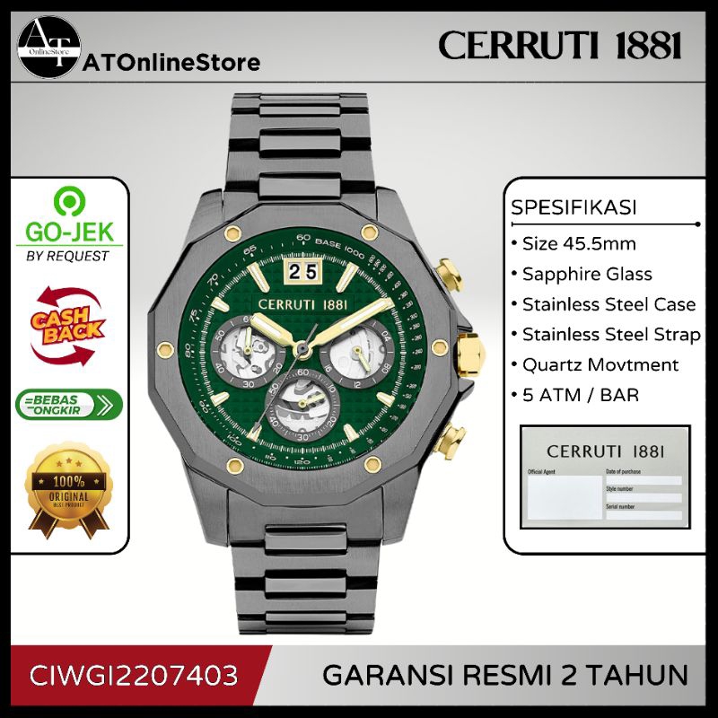 Jam Tangan Pria Cerruti 1881 CIWGI2207403 Milveno ORIGINAL Resmi