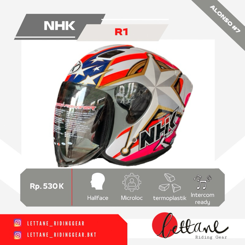 Jual HELM NHK R1 ELITE ALONSO Shopee Indonesia