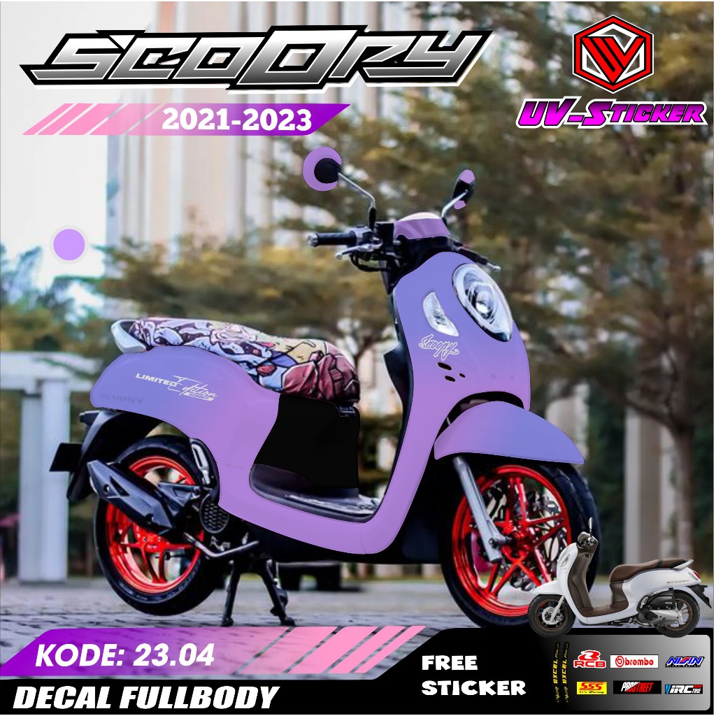 Jual Cod Terbaru Decal Sticker Honda Variasi Scoopy Decal Sticker