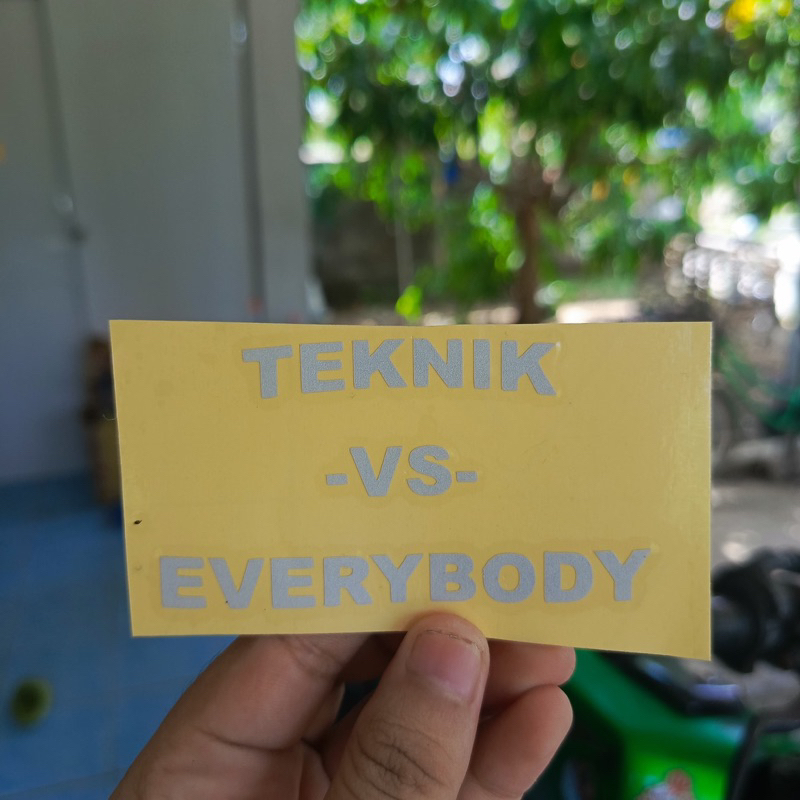 Jual Sticker cutting teknik vs everybody kata kata kekinian Stiker ...