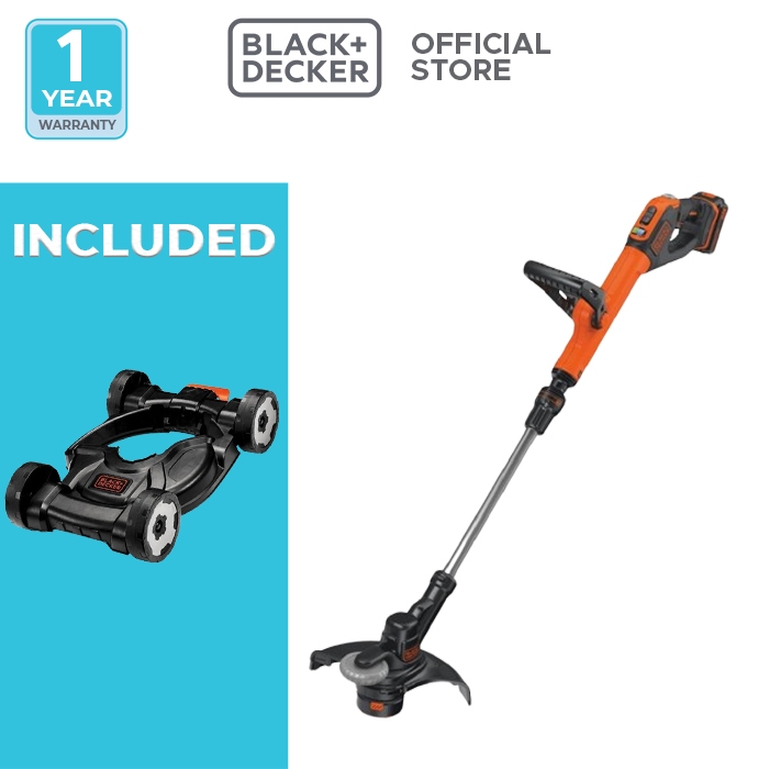 Jual Black+Decker Cordless String Trimmer Potong Rumput Baterai