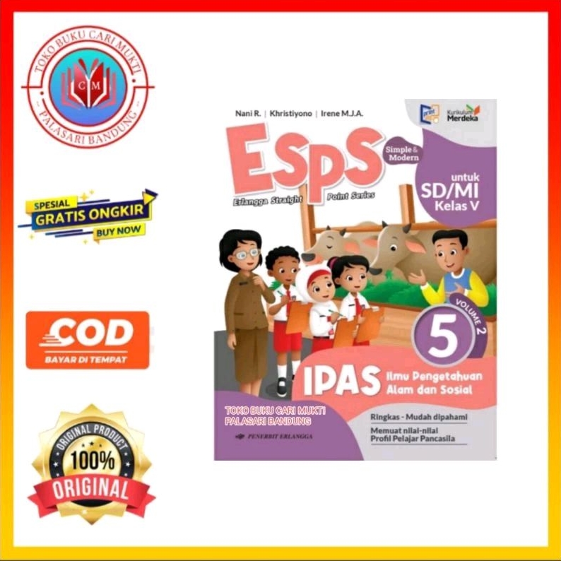 Jual Erlangga Buku ESPS IPAS Ilmu Pengetahuan Alam Dan Sosial Untuk SD ...