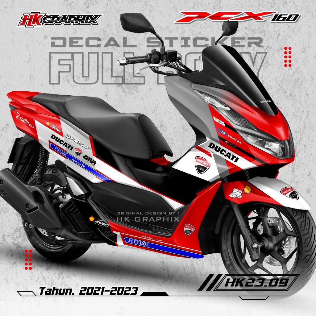 Jual Decal Sticker PCX 160 Full Body 2021 2022 2023 2024 Desain Livery ...