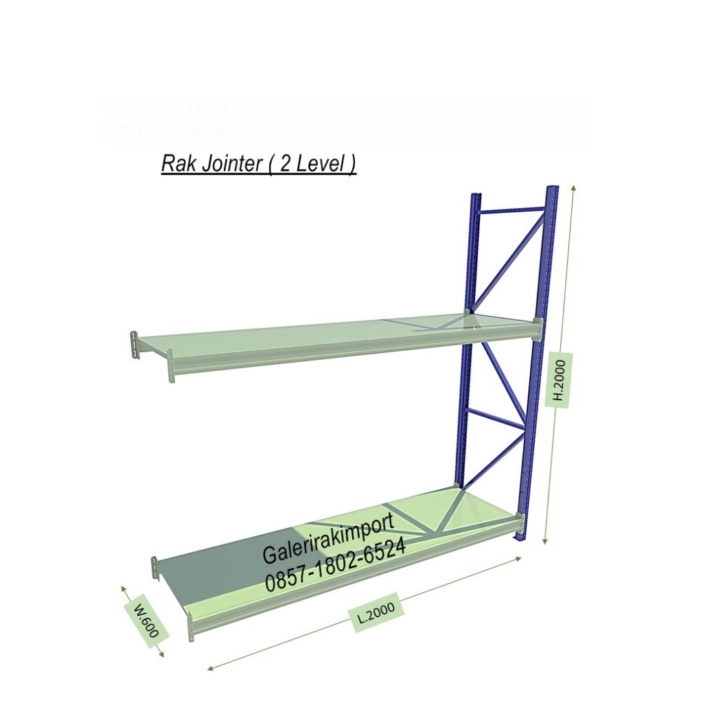 Jual Rak Gudang Kapasitas Beban 500kg/Level, Medium Duty Rack ...