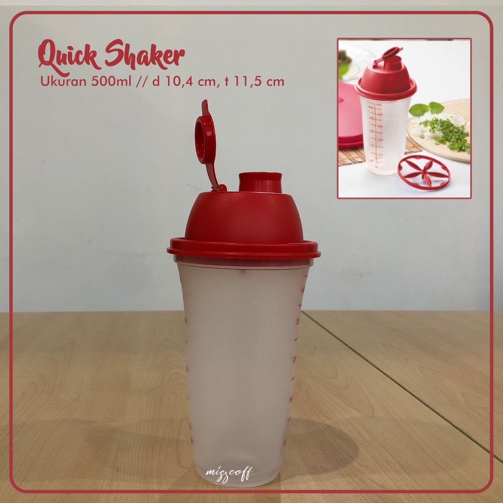Jual Quick Shaker 500ml Gelas Takar Tupperware Original | Shopee Indonesia