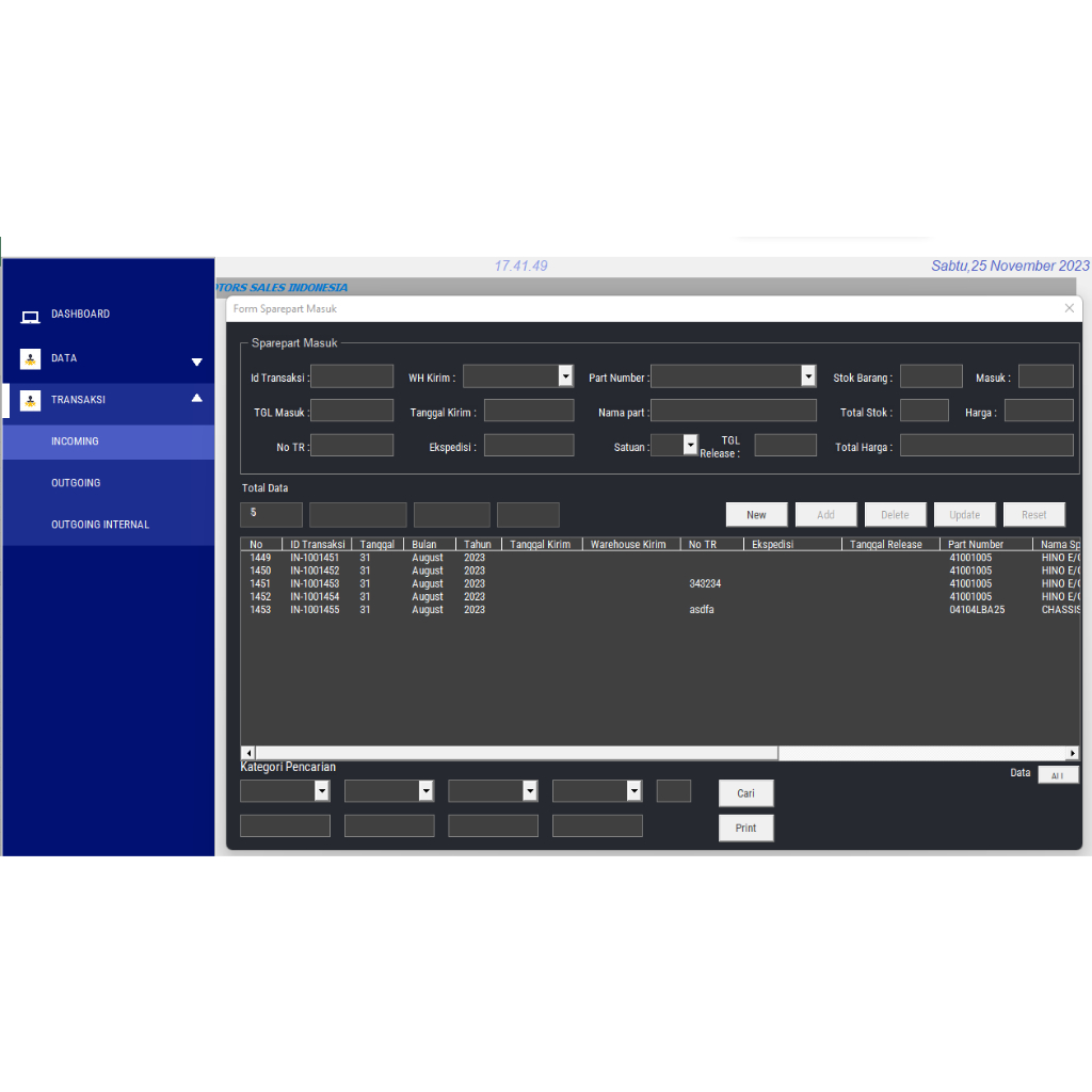 Jual Sistem Aplikasi Persediaan Barang Gudang forecasting analystic ...