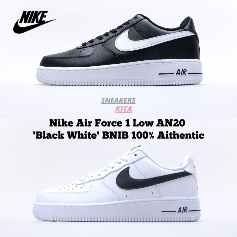 Jual New Sepatu Nike Air Force 1 An20 Low Black White Cj0952 001 Bnib 100 Authentic Shopee 2501