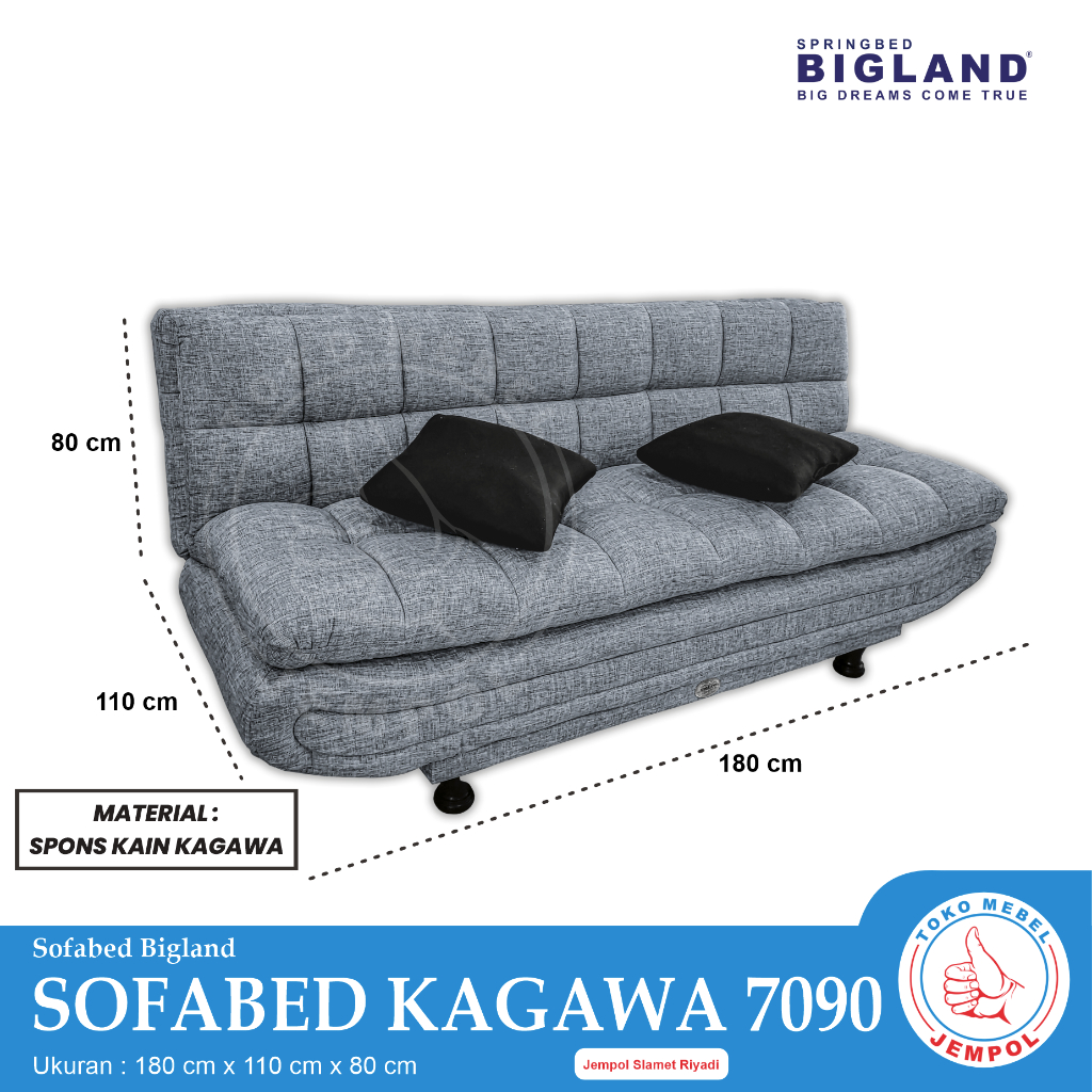 Jual Bigland Sofa Bed Minimalis / SOFABED KAGAWA 7090 180cm / Jempol ...