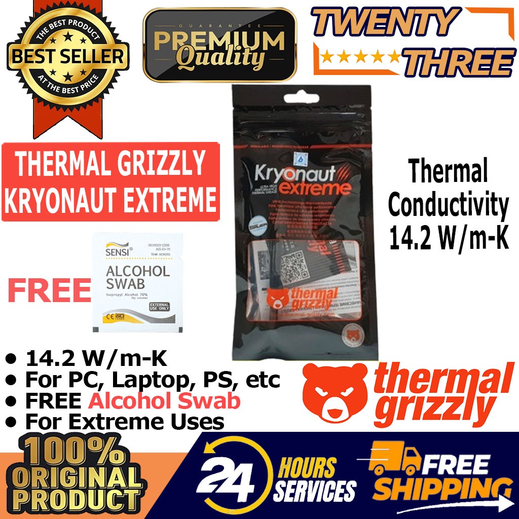 Jual Thermal Grizzly Kryonaut Extreme Thermal Paste 2 Gram Pasta Original Shopee Indonesia