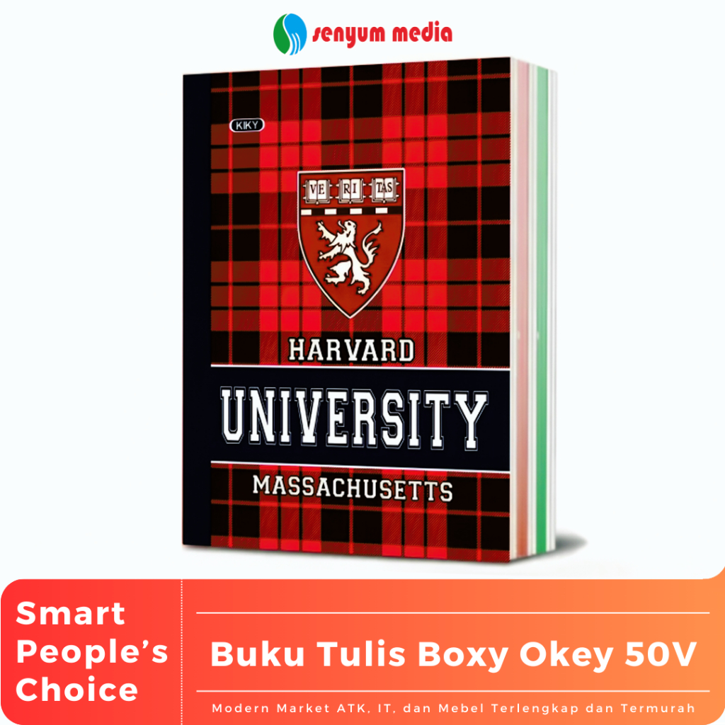 Jual Buku Tulis Boxy OKEY oleh KIKY 50 Lembar (1 Pack Isi 10 Buku) (S ...