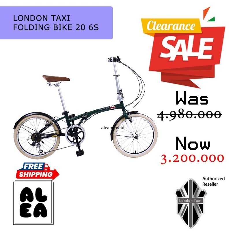 London taxi folding bike deals 20 6s