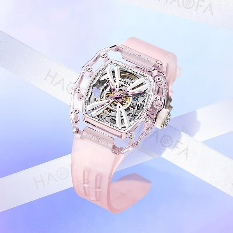 Jual Haofa Lady K9 Collor Crystal AUtomatic Watch Model 2302 Jam Tangan ...