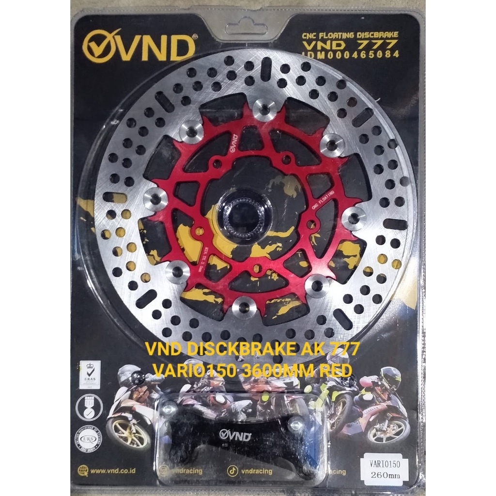 Jual VND Racing Disc Brake Piringan Cakram Floating AK 777 260MM All ...