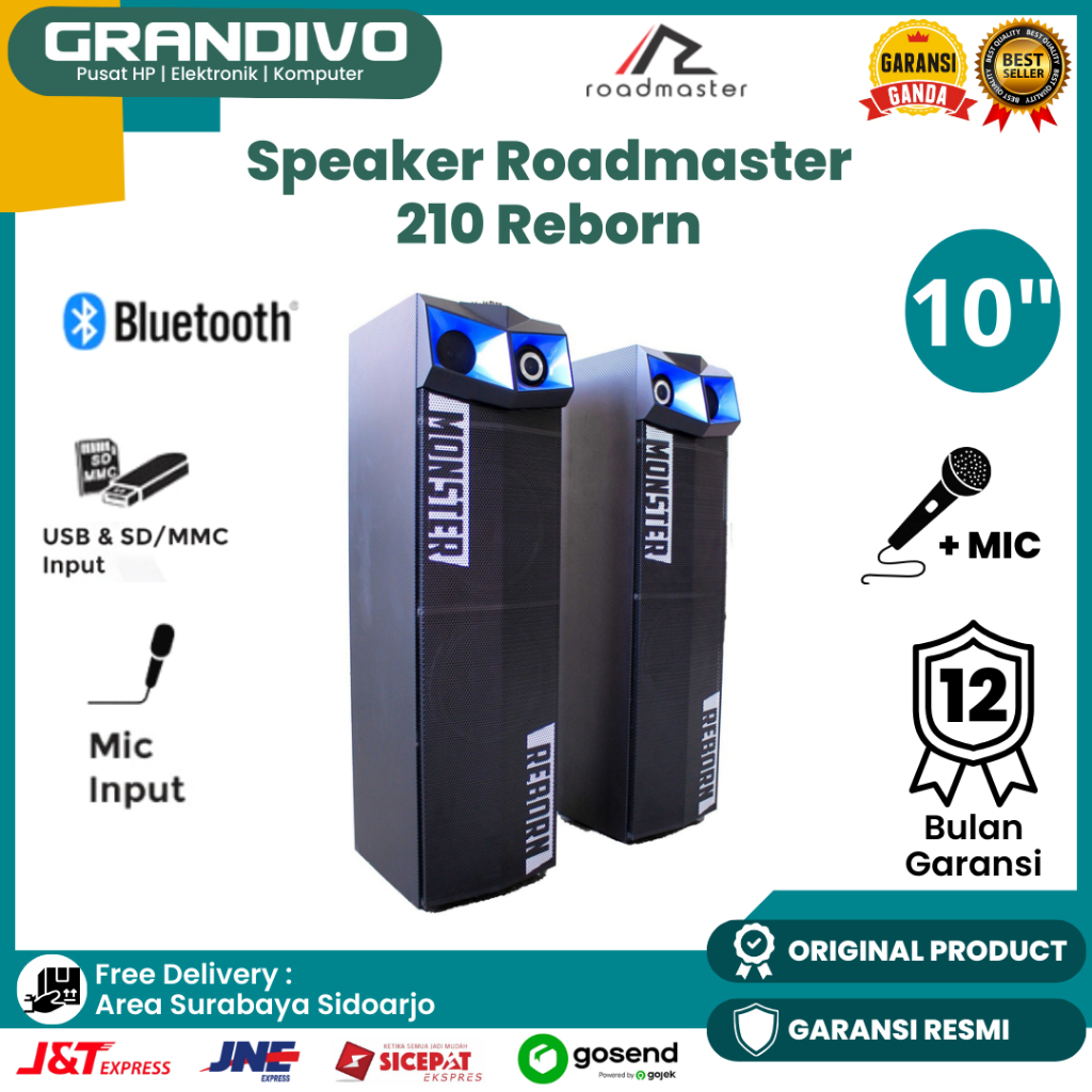 Jual Speaker Aktif Roadmaster Reborn Subwoofer Inch Bluetooth