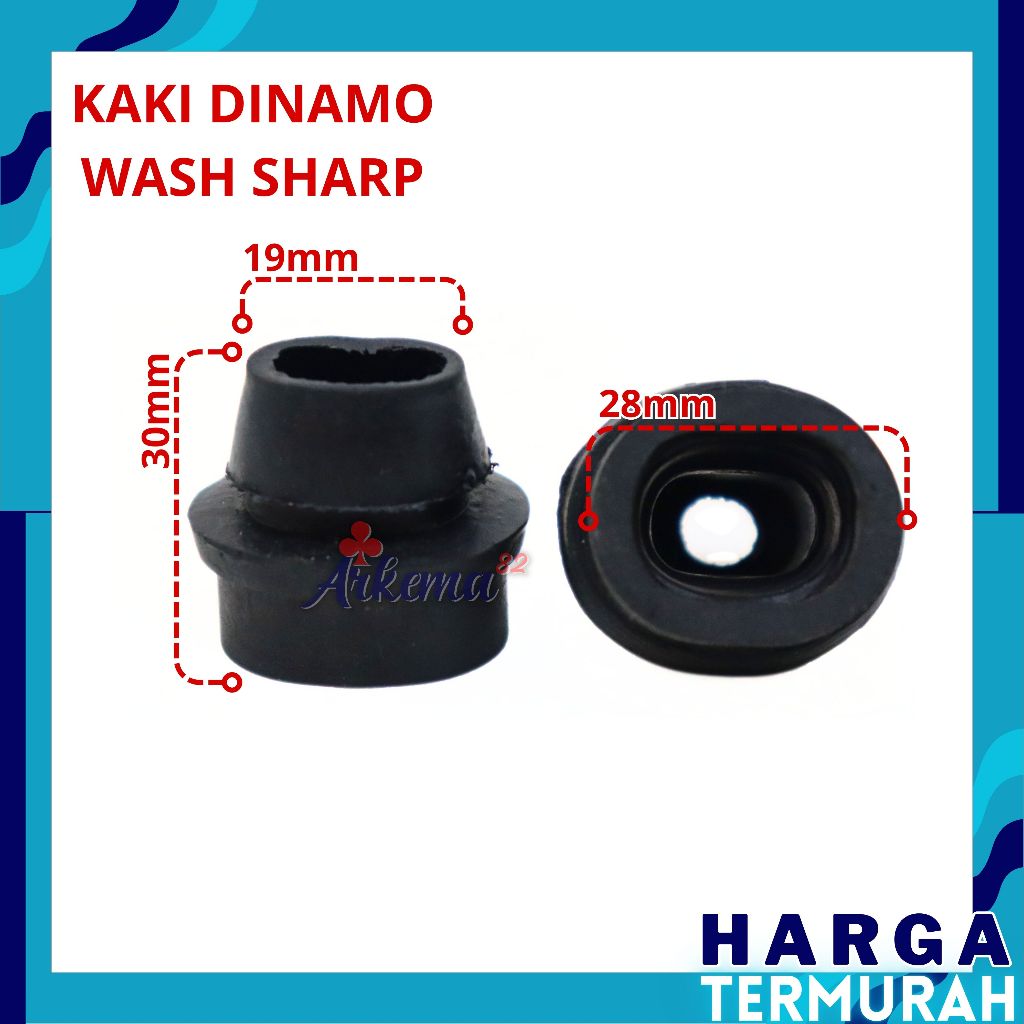 Jual Kaki Dinamo Mesin Cuci Wash Sharp Karet Seal Model Oval