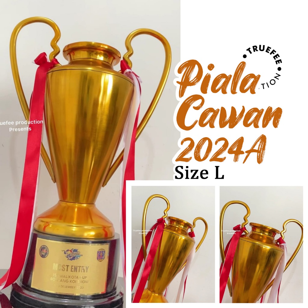 Jual PIALA LOGAM ALUMUNIUM CAWAN 2024-A SIZE L CHAMPIONS CUP TROPHY ...