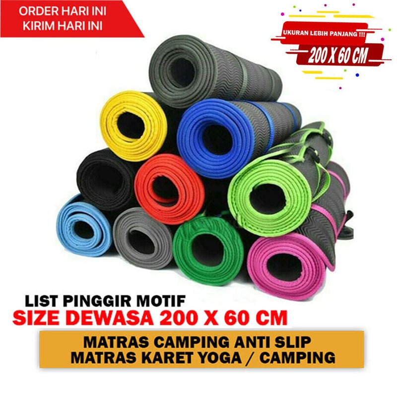 Matras Camping Outdoor DEWASA Matras Olahraga Alas Yoga Karpet Senam Yoga Tebal