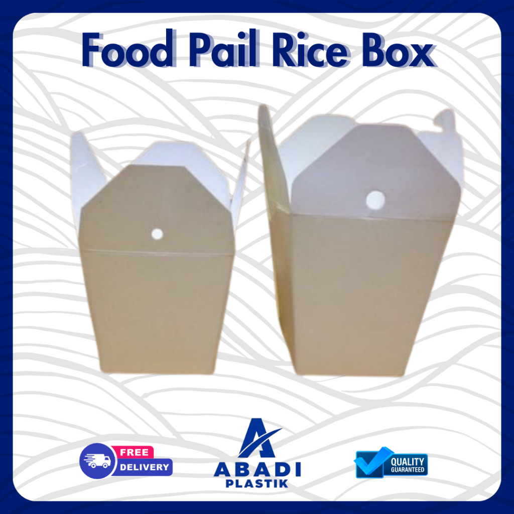 Jual [ 25 PCS ] Foof Fail Rice Box / Kertas Nasi / Paper | Shopee Indonesia