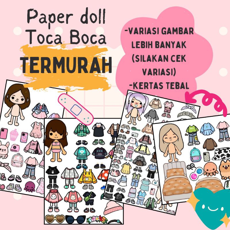 Jual PAPER DOLL TOCA BOCA MAINAN KERTAS BP BP AN TOCA BOCA MAINAN