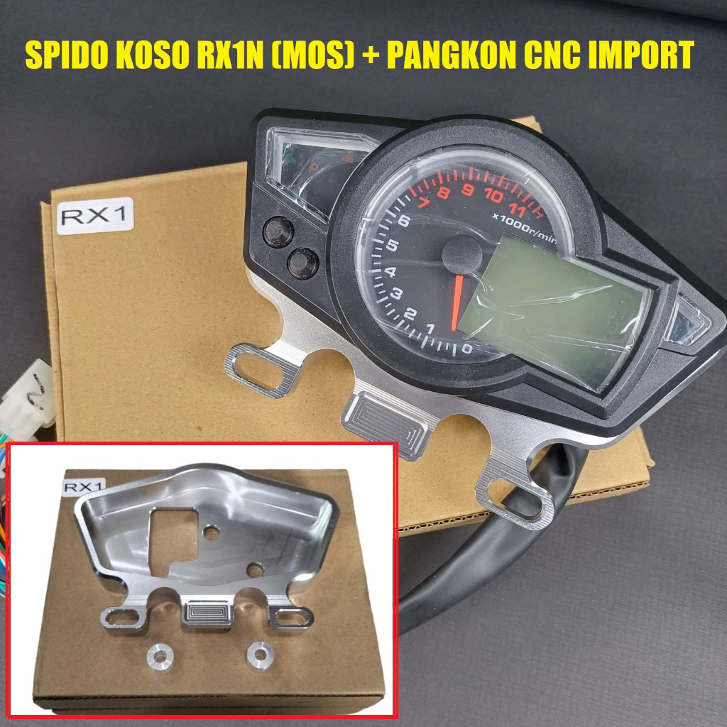 Jual Spido Koso Rx1N SET Pangkon CNC Cover Speedometer Digital Dudukan ...