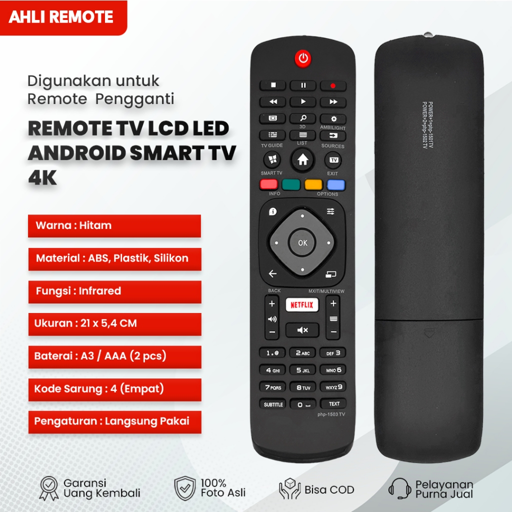 Jual Remote Tv Philips Android Smart Tv K Series Remot Philips