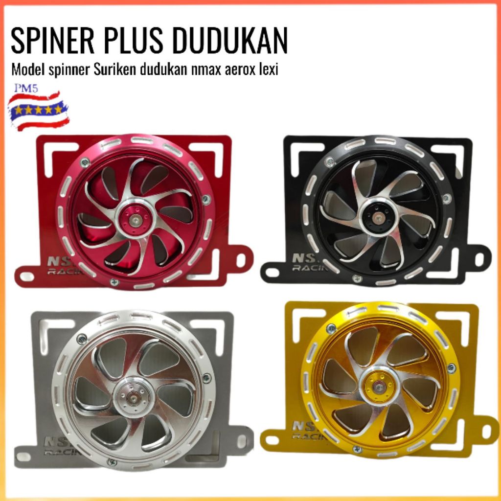 Jual breket spinner radiator nsb set spinner model suriken full cnc pnp ...