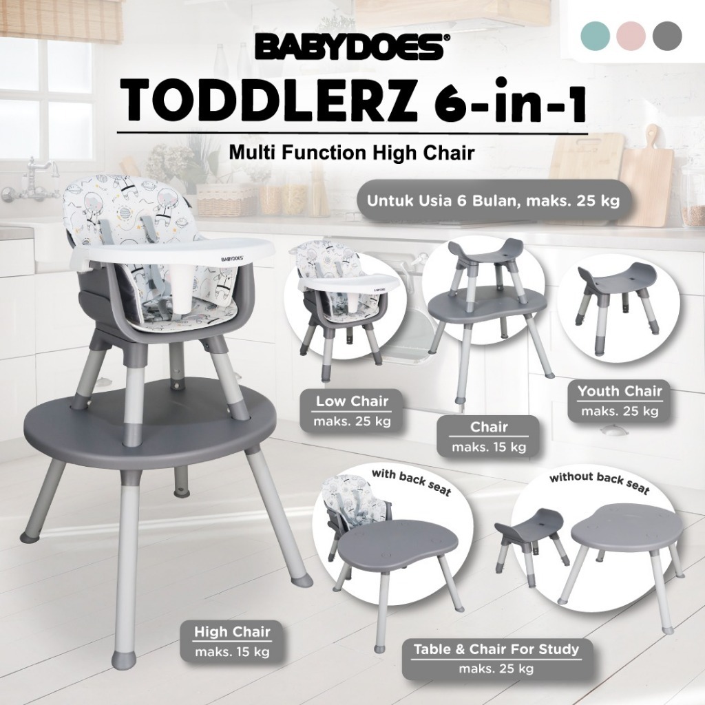 Jual Cocolatte High Chair Kursi Makan Bayi Multiswitch & Babydoes 