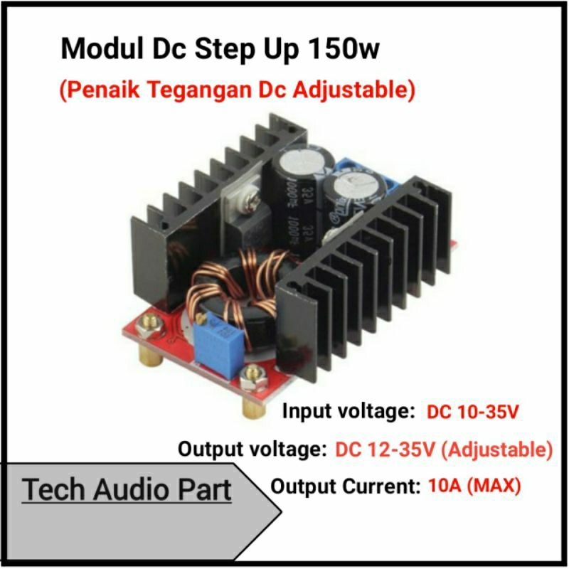 Jual DC Step Up Converter Modul 150W DC to DC Boost Converter | Shopee ...