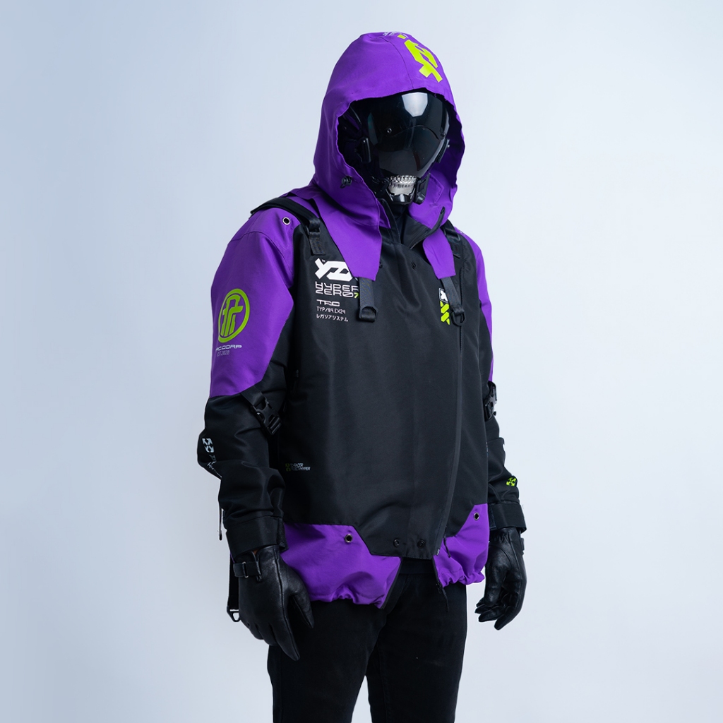 Jual TECHRACER - Hyper Zero Purple - Windproof Techwear Jacket | Shopee ...