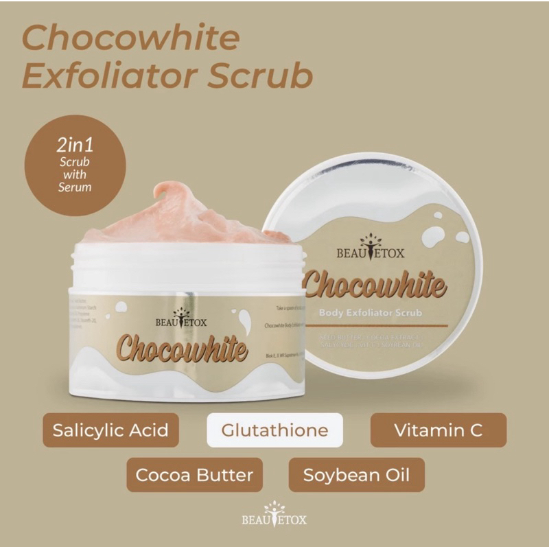 Jual [READY] BEAUTETOX BODY SCRUB JASMINE WHITE MILKY CHOCO WHITE BRIGHTENING BODYSCRUB SCRUB
