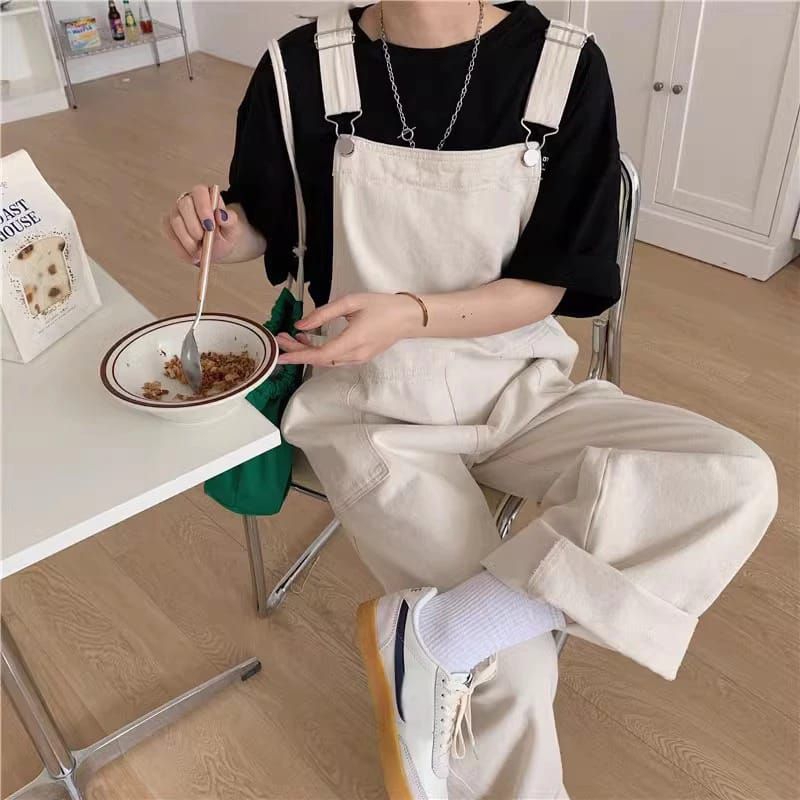 Jual Flow Overall Jumpsuit Wanita Korean style Pakaian wanita Baju