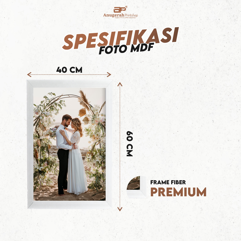Jual [DOUBLE PACKING] CETAK FOTO PREWEDDING+ BINGKAI JUMBO 16R 40X60CM ...