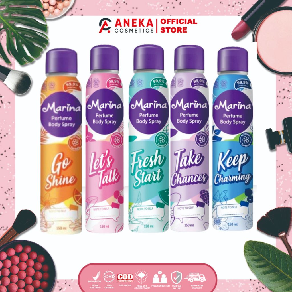 Jual MARINA Perfume Body Spray 150ml | Shopee Indonesia