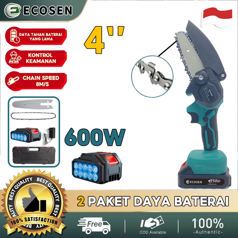 Jual Ecosen Gergaji Mini Gergaji Listrik Mini Portabel Inch Cordless Gergaji Rantai