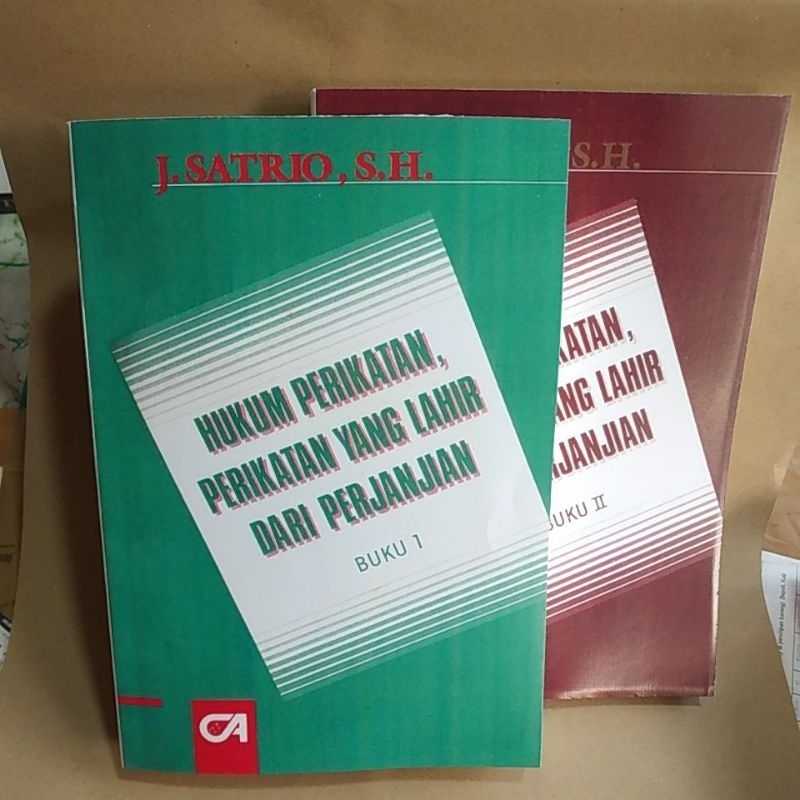 Jual Paket 2 Buku Hukum Perikatan,perikatan Yang Lahir Dari Perjanjian ...