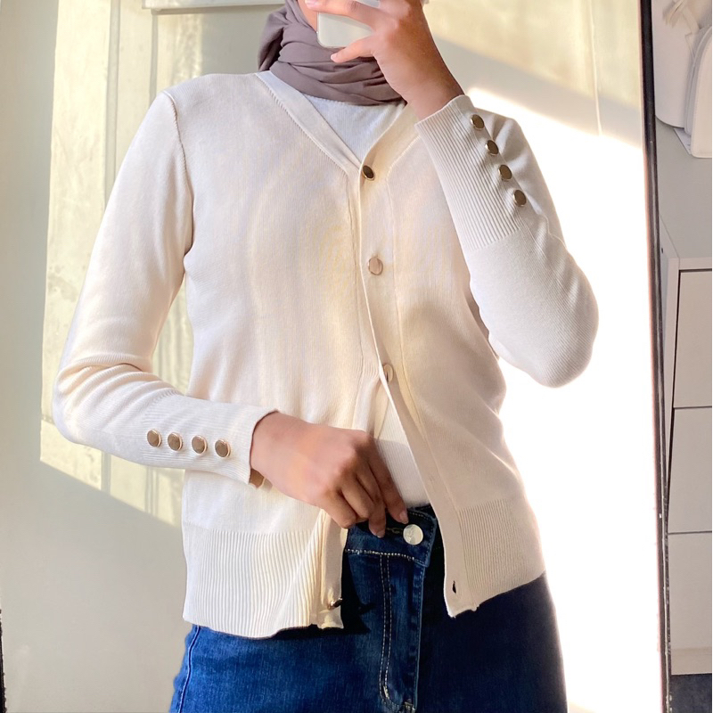 Jual Maimun House - Minimo Cardi (Cardigan Rajut Korea Wanita) | Shopee ...