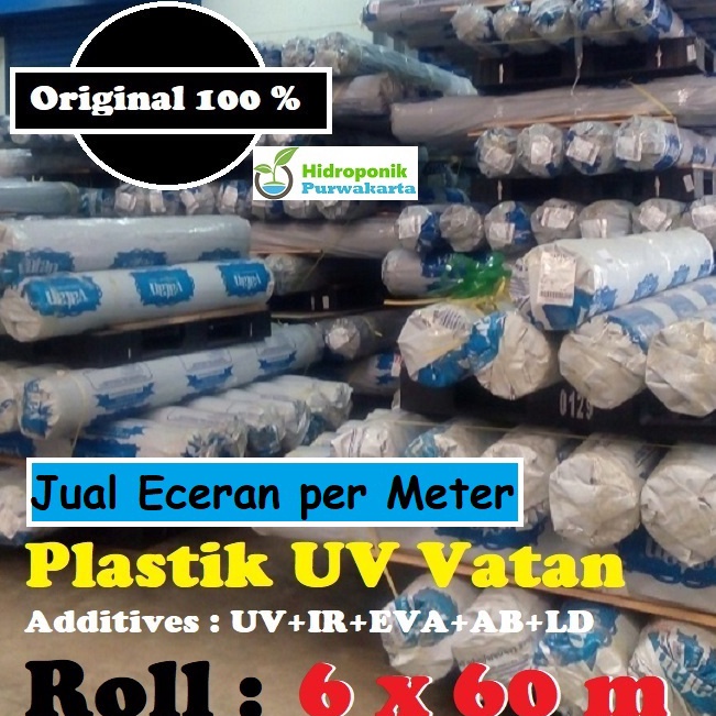 Jual Elegantm3m7y Plastik Uv Vatan Eceran Per Meter Panjang Dengan Lebar 6 Meter 14 Persen 2