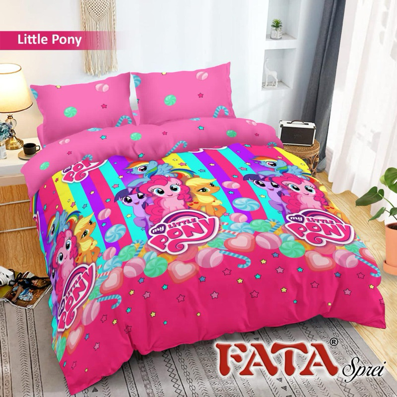 Jual Bed Cover Set Fata Motif Little Pony Ukuran King 180x200 / Queen ...