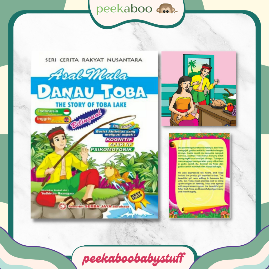 Jual BUKU CERITA RAKYAT NUSANTARA BILINGUAL - DANAU TOBA || BUKU ...